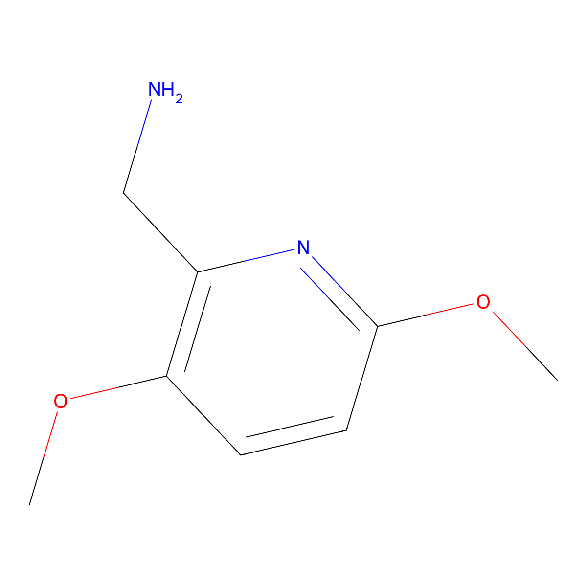 1-(3,6-Dimethoxypyridin-2-yl)methanamine molecular structure, CAS 1256820-20-8