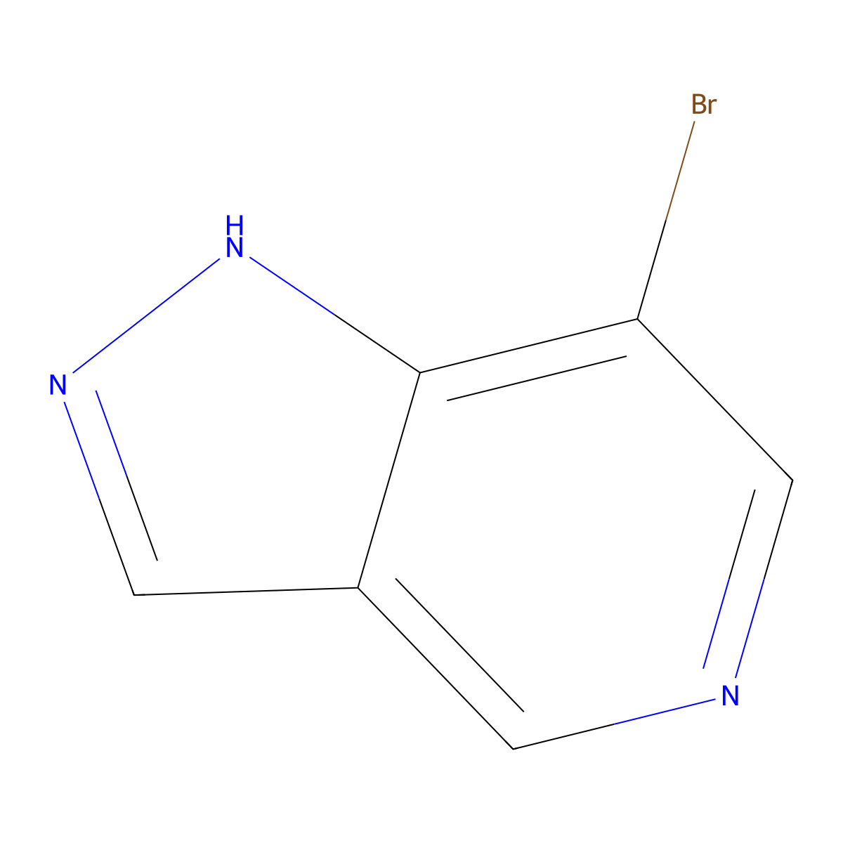 7-bromo-1H-pyrazolo[4,3-c]pyridine molecular structure, CAS 1256821-58-5