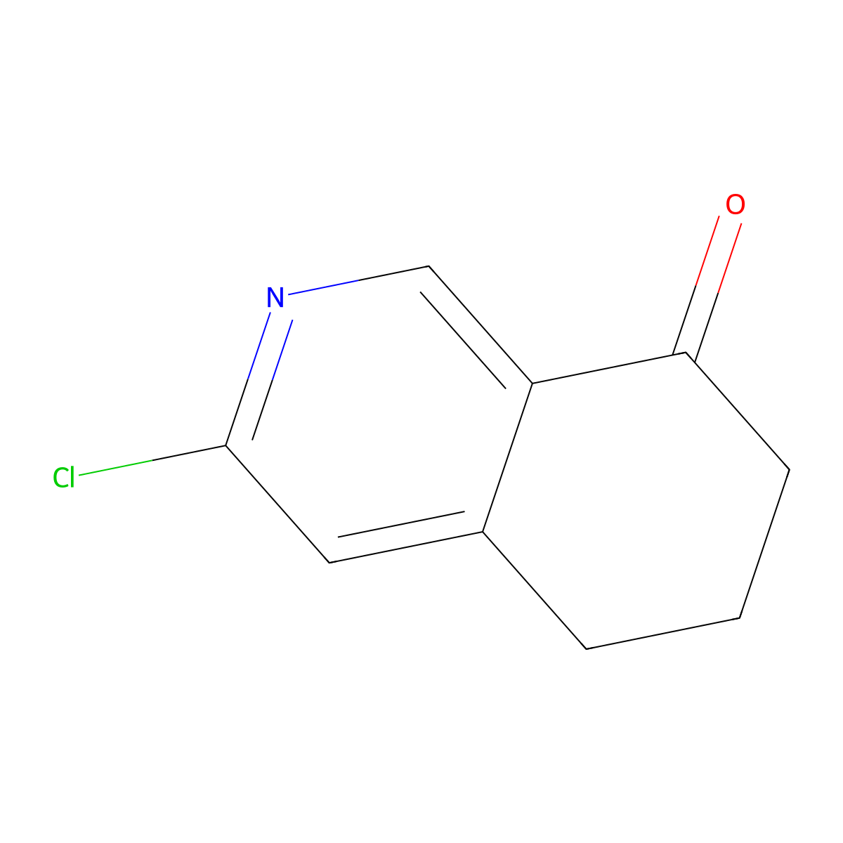 3-Chloro-5,6,7,8-tetrahydroisoquinolin-8-one molecular structure, CAS 1256821-77-8