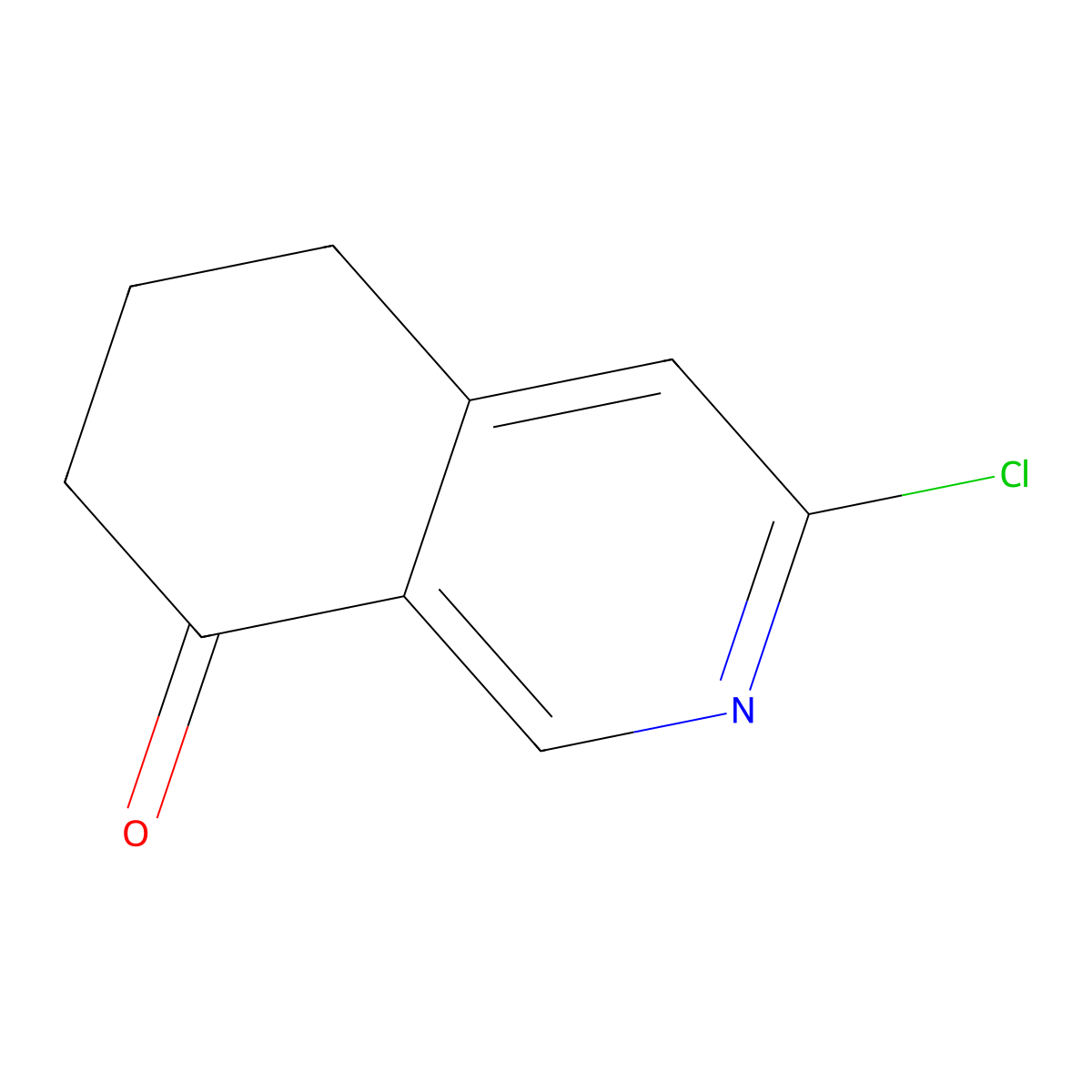 3-Chloro-5,6,7,8-tetrahydroisoquinolin-8-one molecular structure, CAS 1256821-77-8