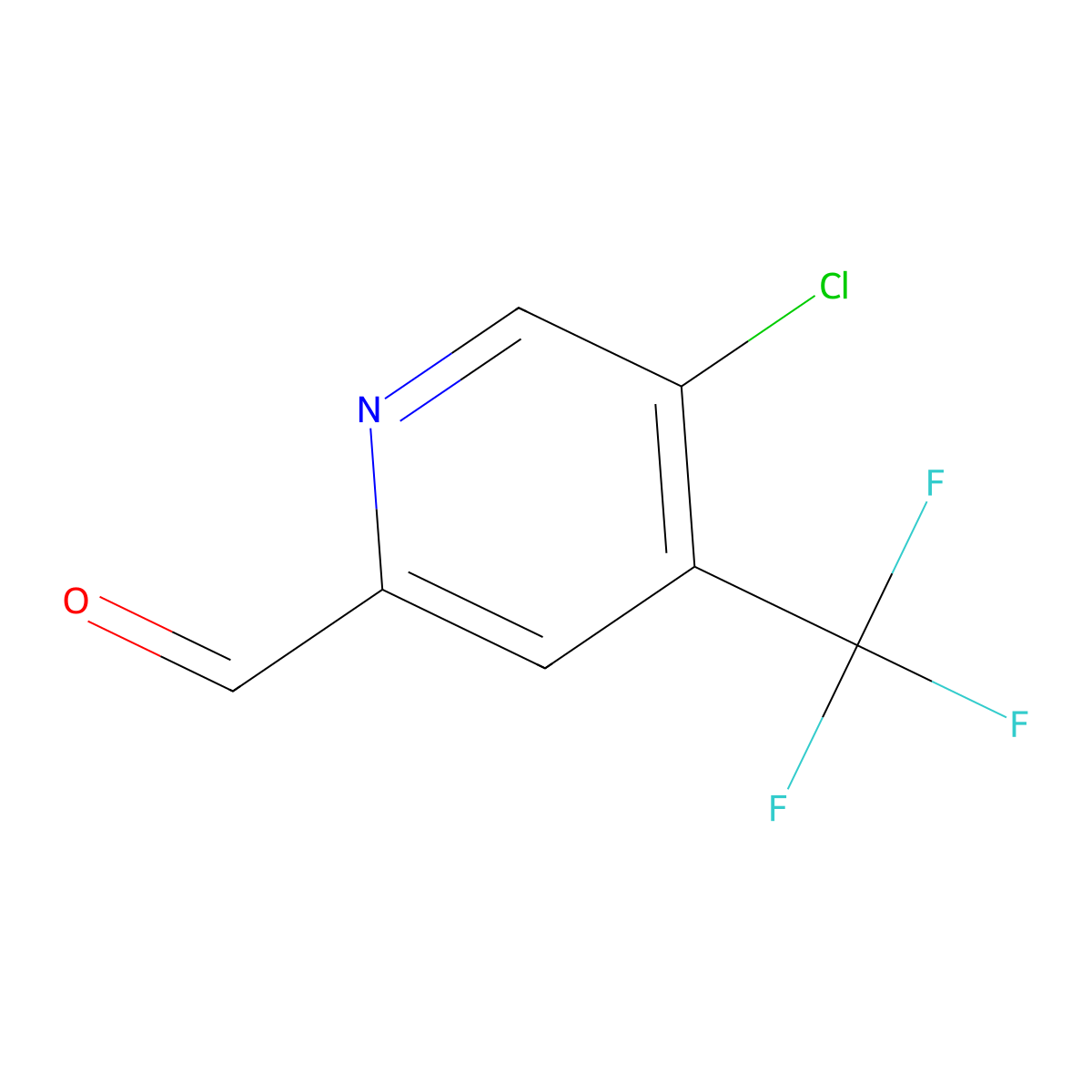 5-Chloro-4-(trifluoromethyl)picolinaldehyde molecular structure, CAS 1256821-81-4