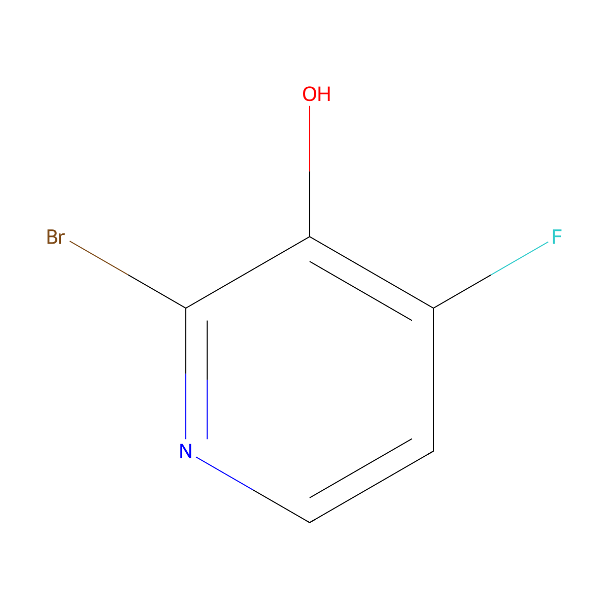 3-Pyridinol, 2-bromo-4-fluoro- molecular structure, CAS 1256822-98-6