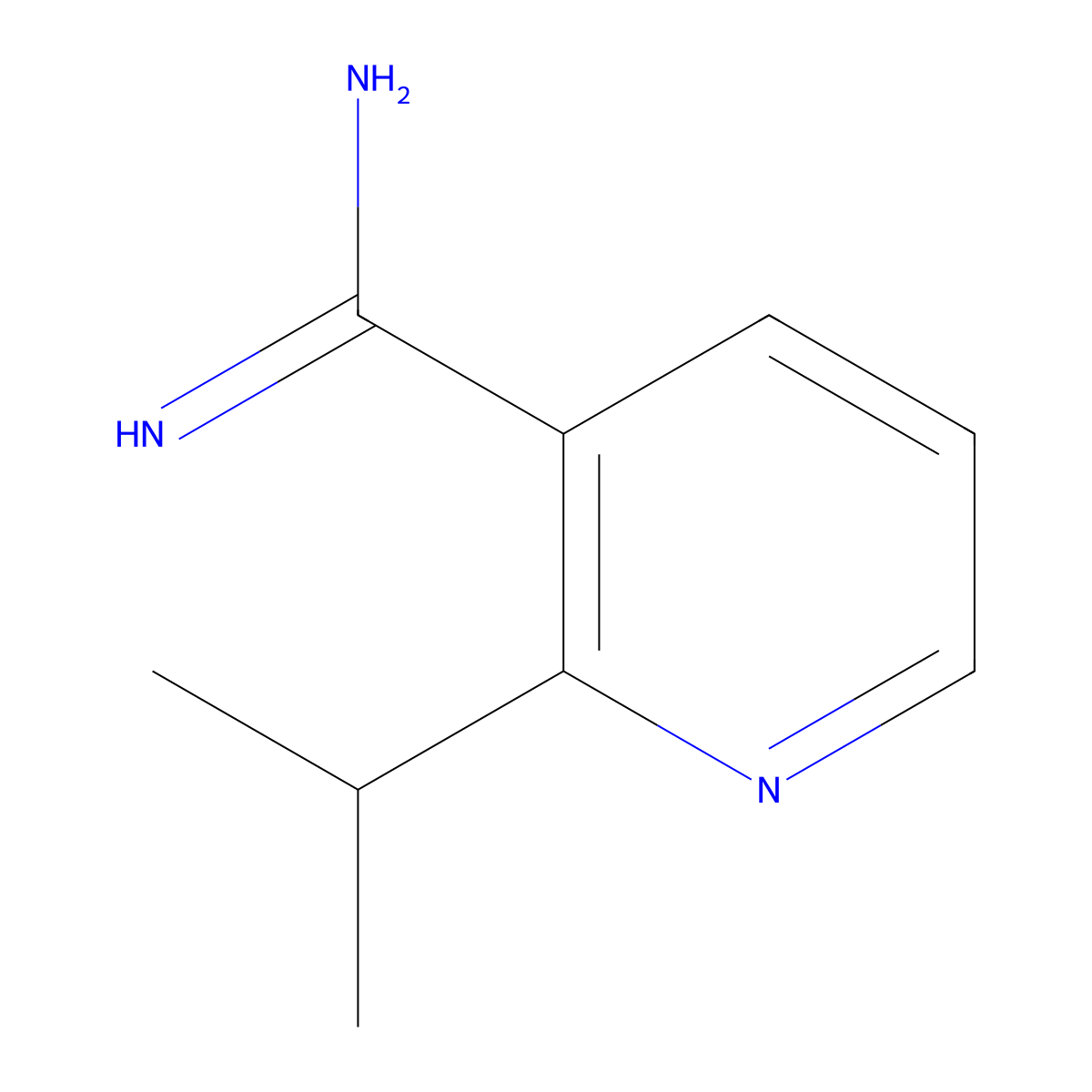 2-Isopropylnicotinimidamide molecular structure, CAS 1256823-38-7