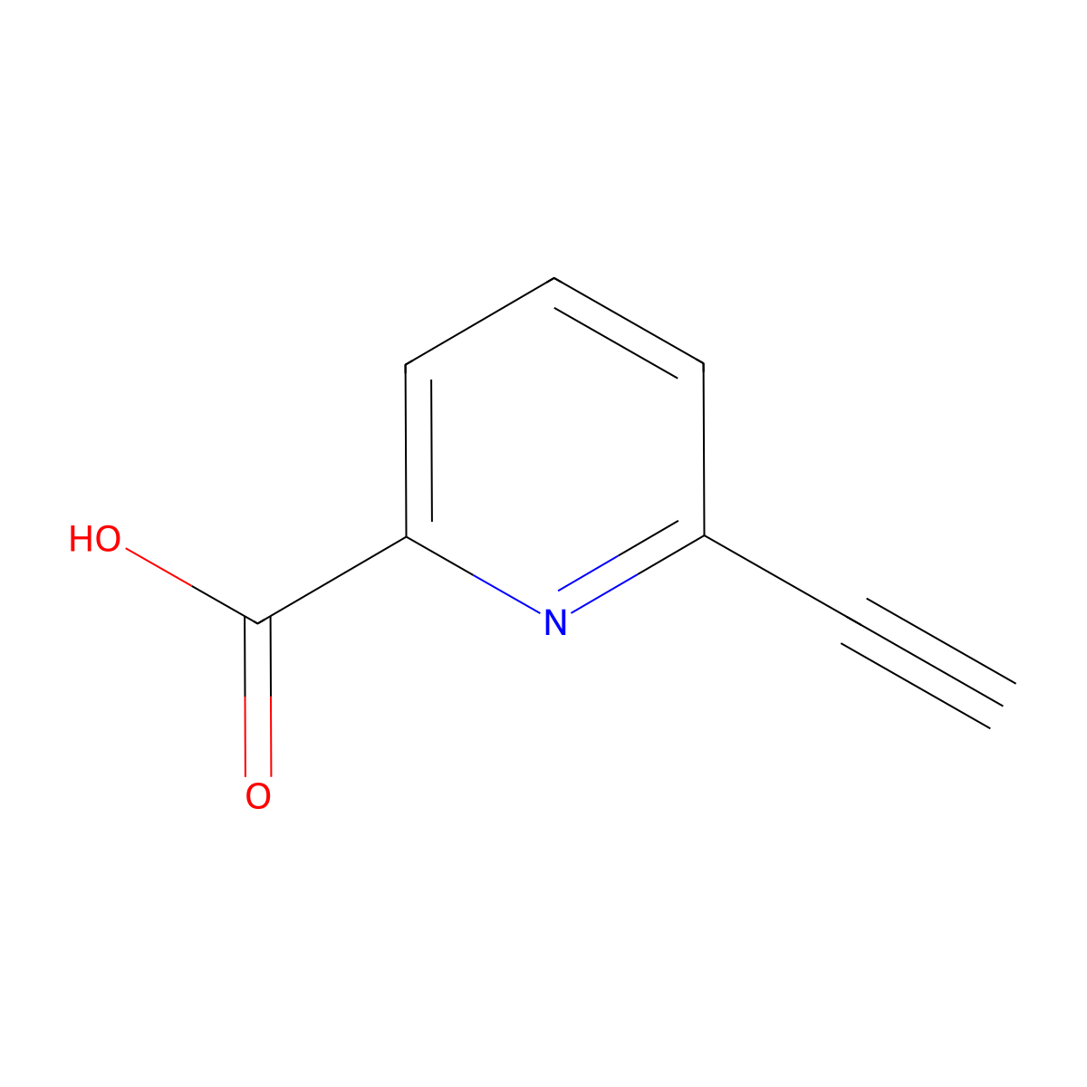 6-Ethynylpicolinic acid molecular structure, CAS 1256824-26-6