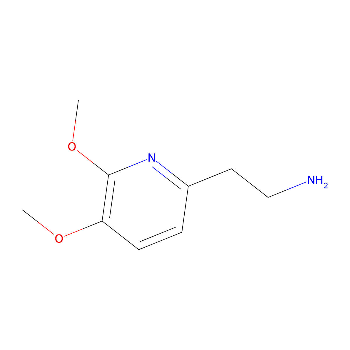 2-(5,6-Dimethoxypyridin-2-yl)ethanamine molecular structure, CAS 1256825-11-2