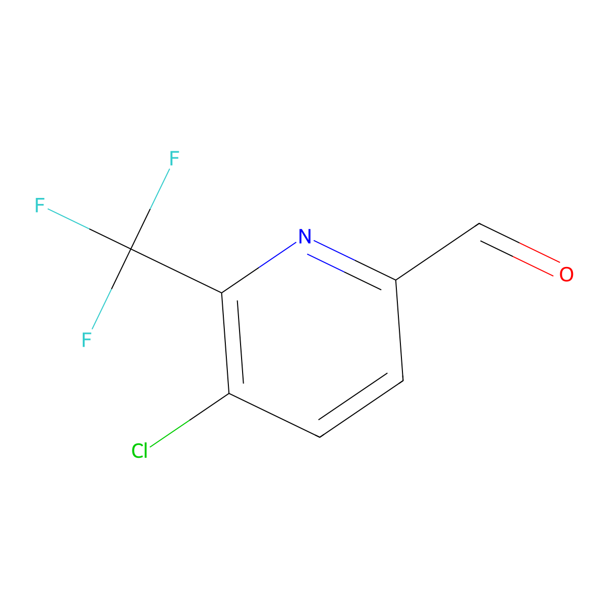 5-Chloro-6-(trifluoromethyl)pyridine-2-carbaldehyde molecular structure, CAS 1256825-72-5