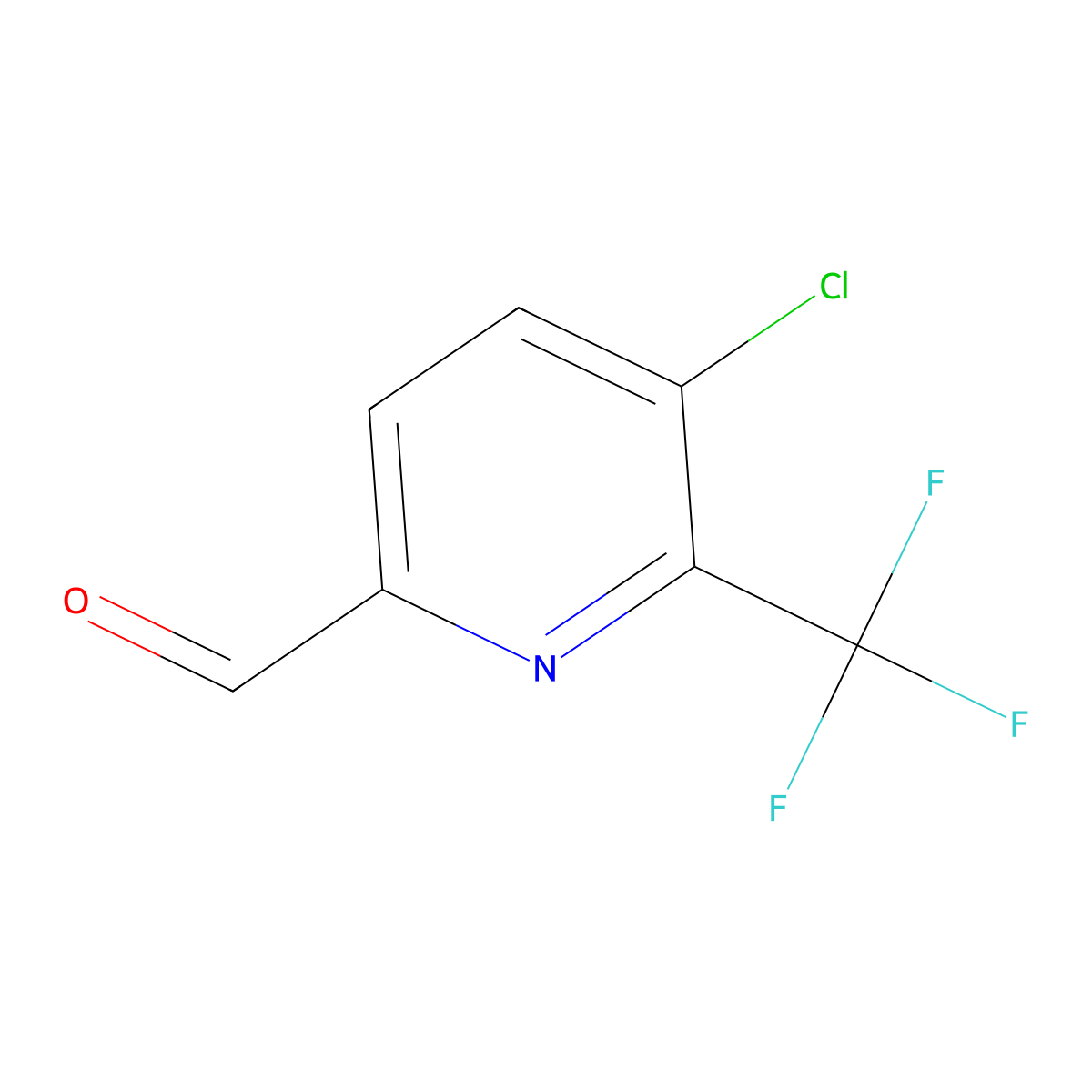 5-Chloro-6-(trifluoromethyl)pyridine-2-carbaldehyde molecular structure, CAS 1256825-72-5