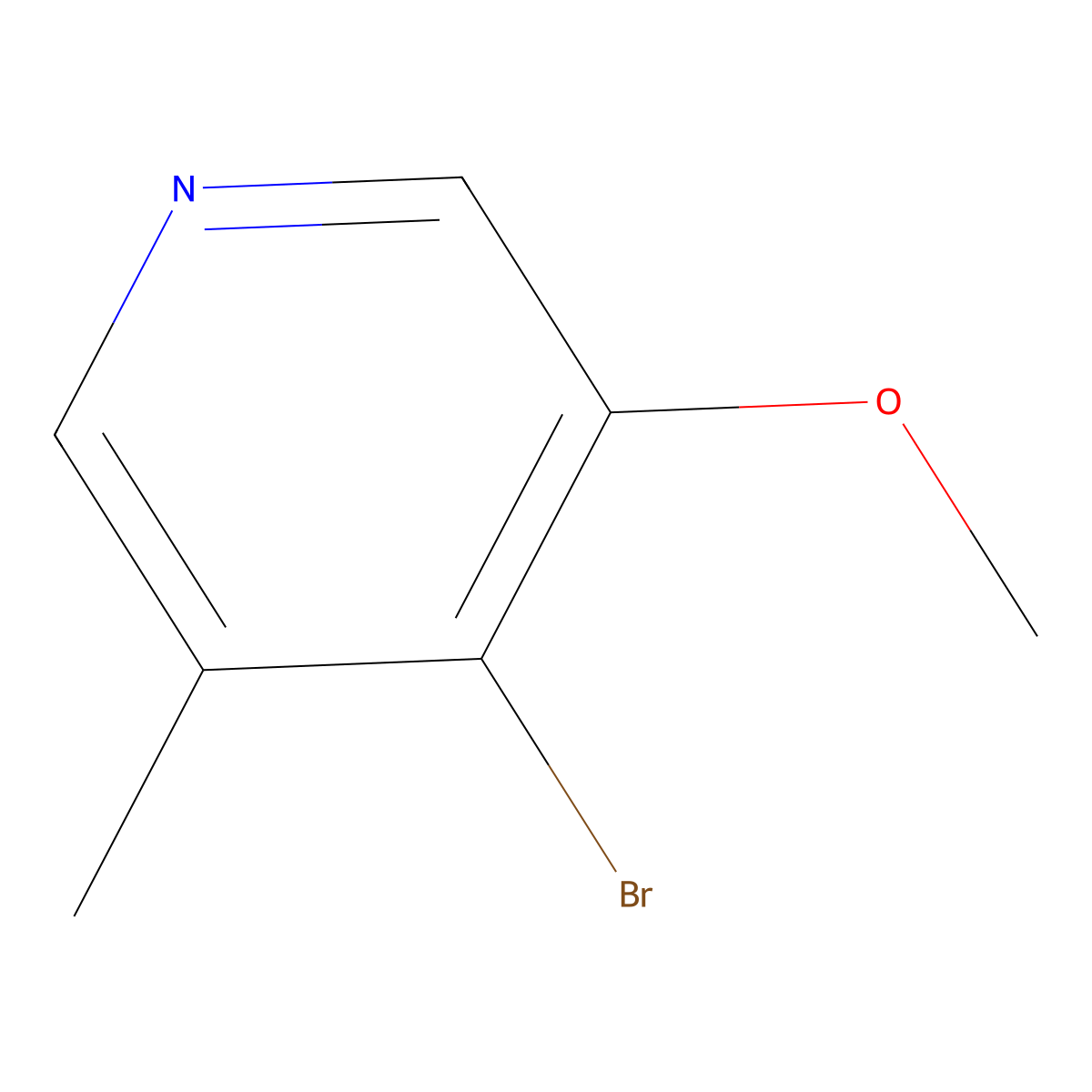 4-Bromo-3-methoxy-5-methylpyridine molecular structure, CAS 1256825-97-4