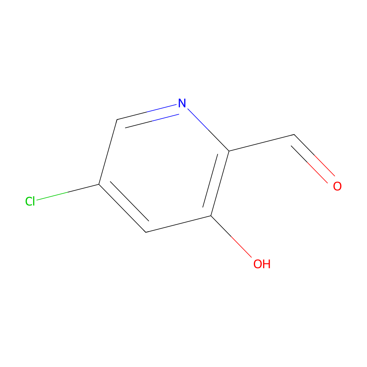5-Chloro-3-hydroxypyridine-2-carbaldehyde molecular structure, CAS 1256826-37-5