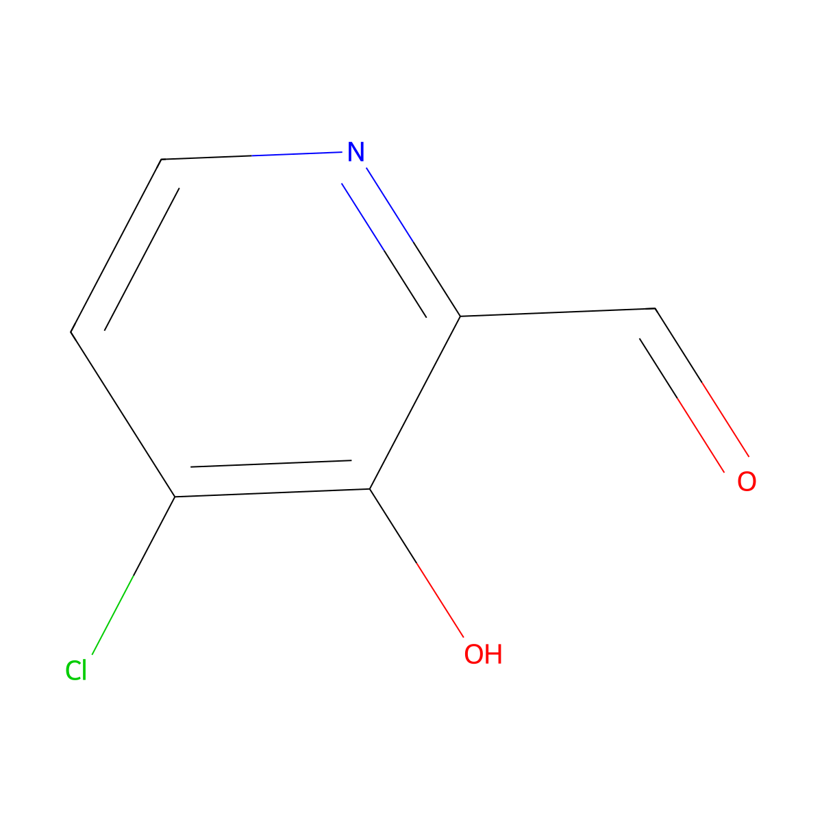 4-Chloro-3-hydroxypyridine-2-carbaldehyde molecular structure, CAS 1256826-42-2