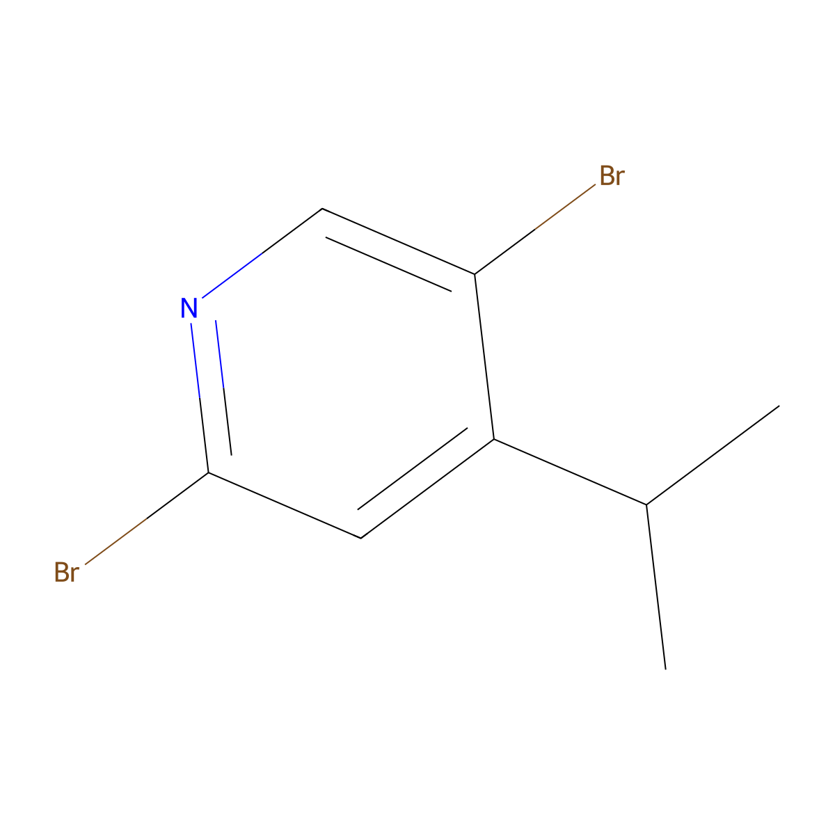 2,5-Dibromo-4-(iso-propyl)pyridine molecular structure, CAS 1256833-52-9