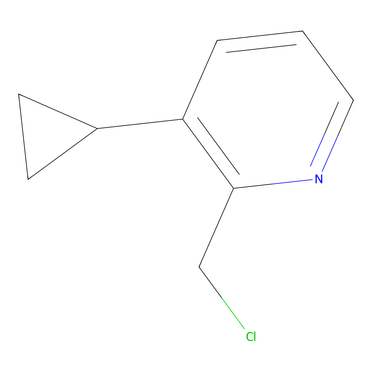 2-(Chloromethyl)-3-cyclopropylpyridine molecular structure, CAS 1256833-73-4