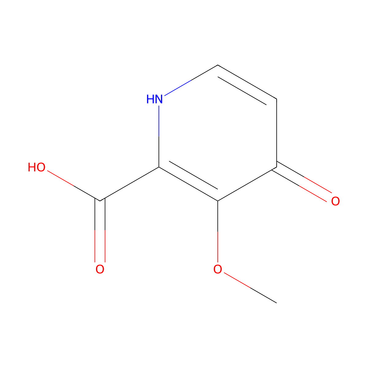 4-Hydroxy-3-methoxypyridine-2-carboxylic acid molecular structure, CAS 1256834-31-7