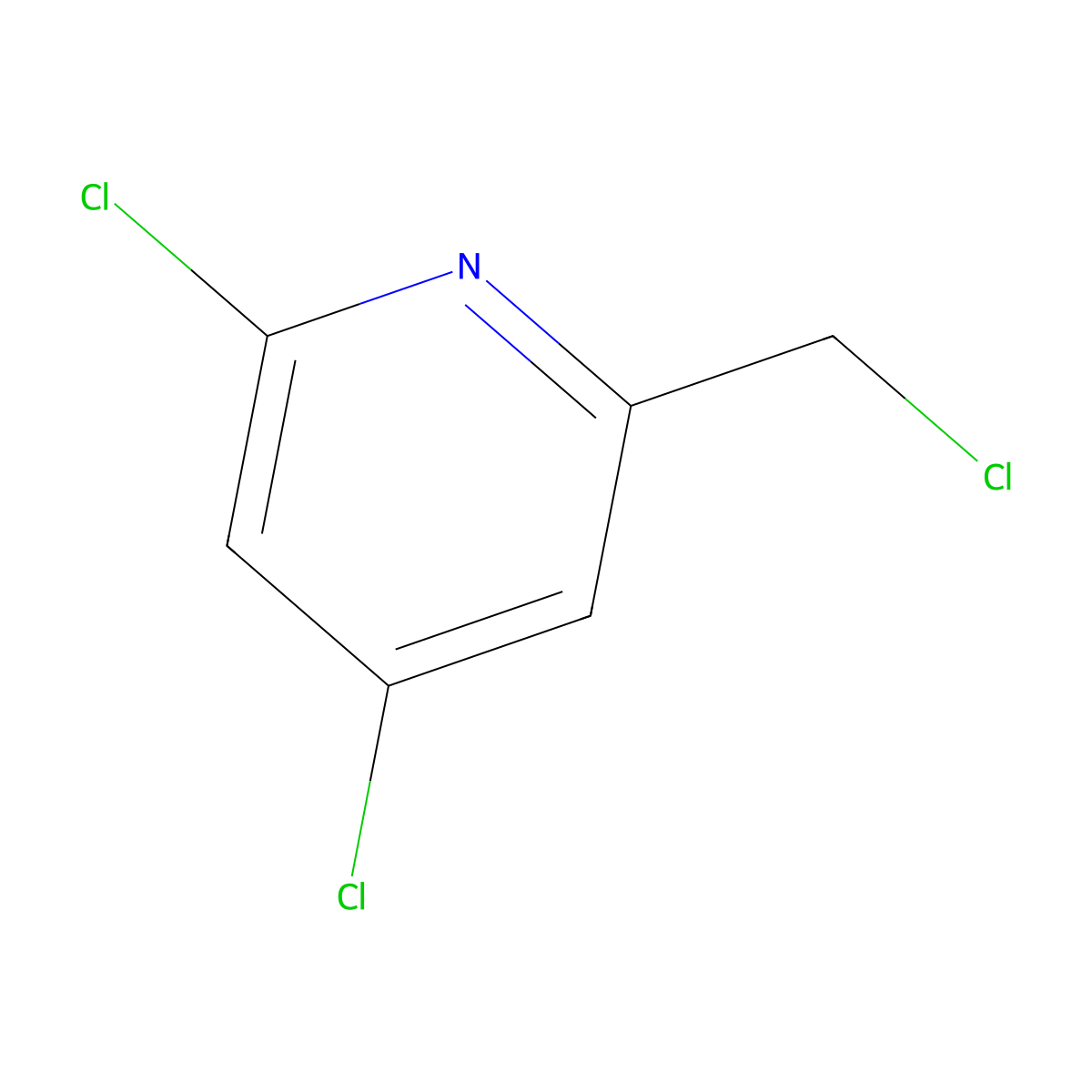 2,4-Dichloro-6-(chloromethyl)pyridine molecular structure, CAS 1256835-26-3