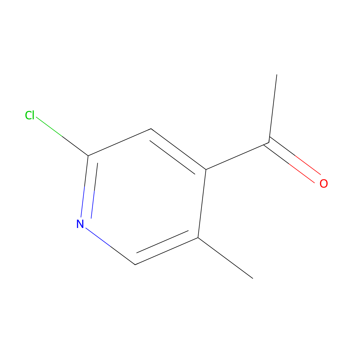 1-(2-Chloro-5-methylpyridin-4-YL)ethanone molecular structure, CAS 1256835-73-0