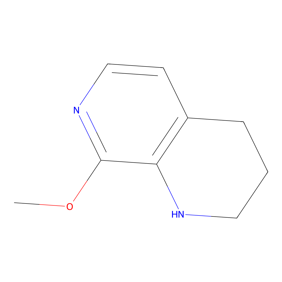 8-Methoxy-1,2,3,4-tetrahydro-1,7-naphthyridine molecular structure, CAS 1256836-48-2