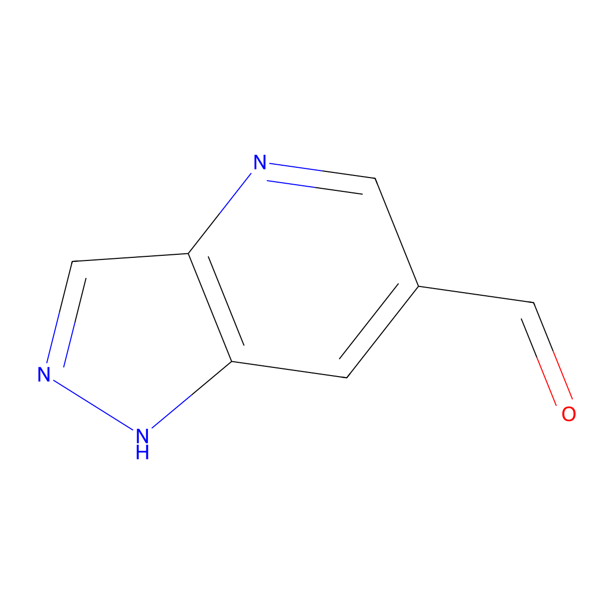 1H-Pyrazolo[4,3-B]pyridine-6-carbaldehyde molecular structure, CAS 1256836-61-9