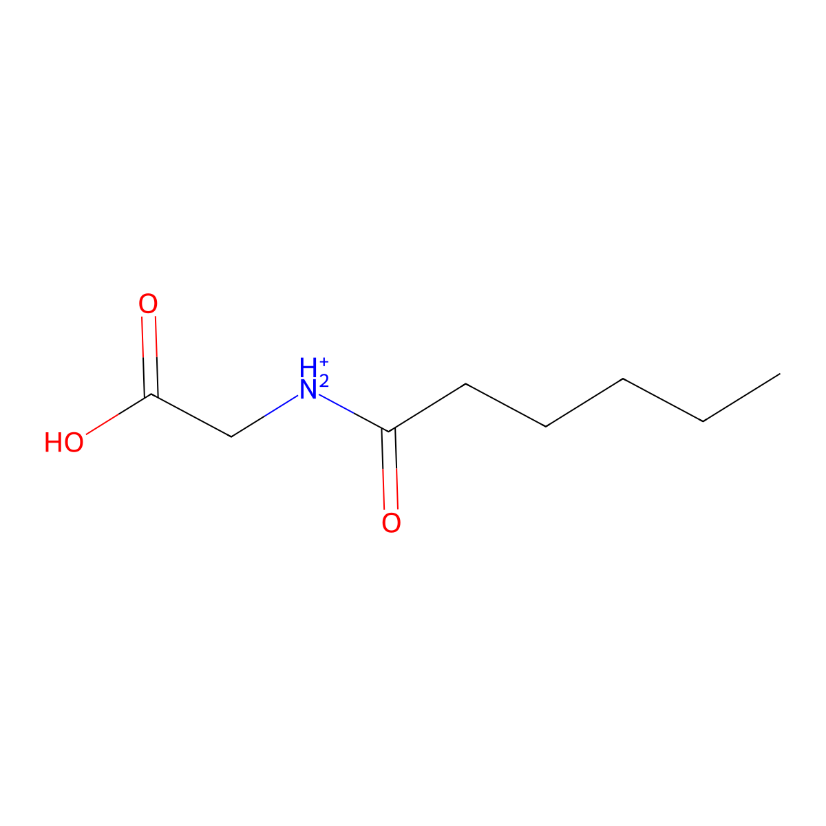 N-Hexanoylglycine-d2 molecular structure, CAS 1256842-52-0