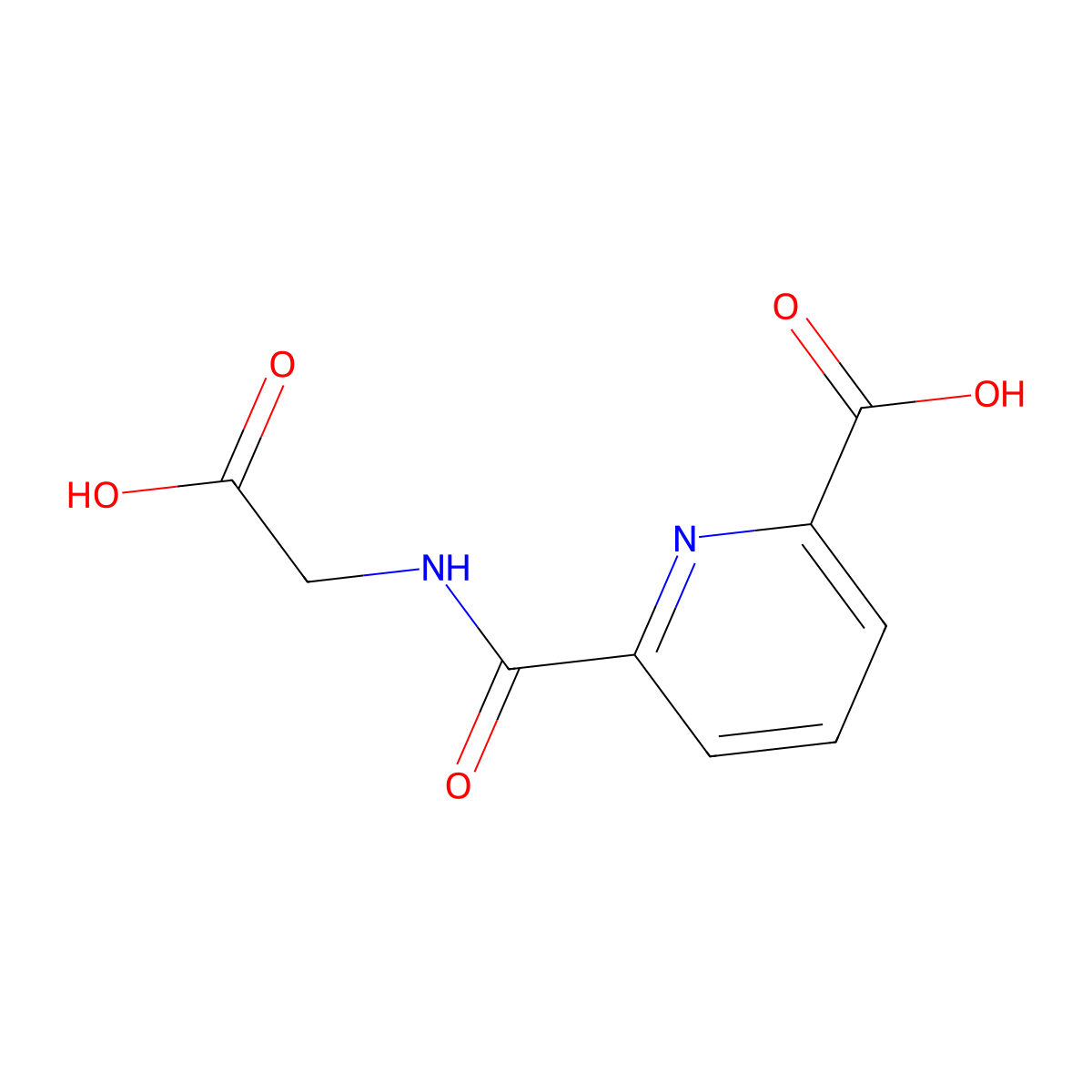 6-((Carboxymethyl)carbamoyl)picolinic acid molecular structure, CAS 125686-80-8