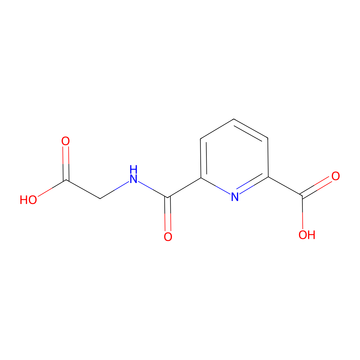 6-((Carboxymethyl)carbamoyl)picolinic acid molecular structure, CAS 125686-80-8