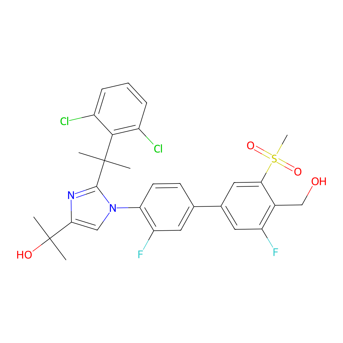 Bms-852927 molecular structure, CAS 1256918-39-4