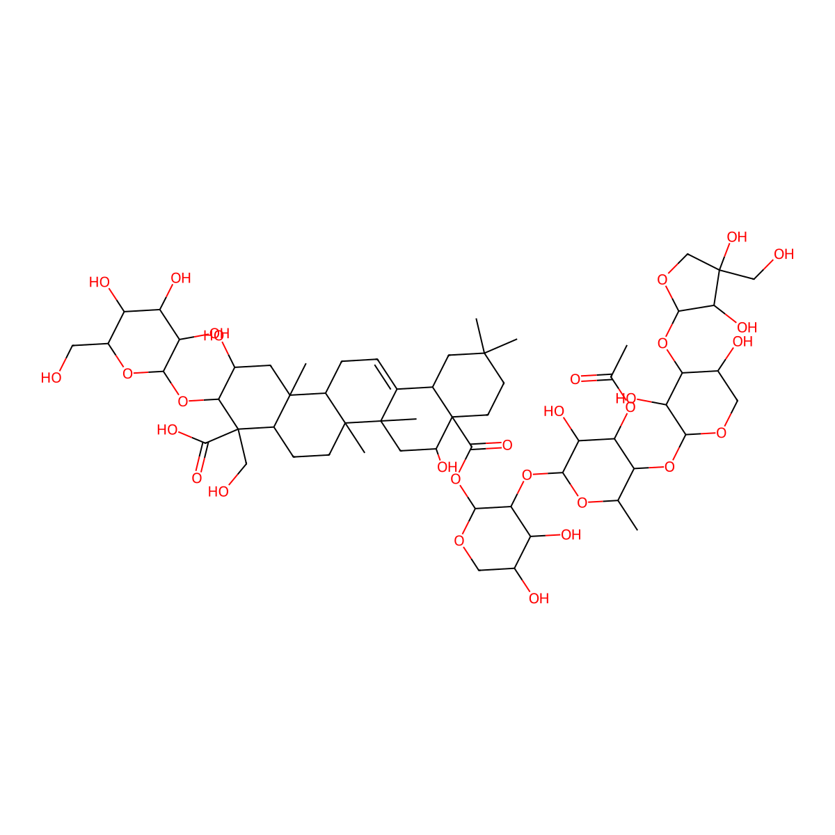 3"-O-Acetylplatyconic acid A molecular structure, CAS 1256935-28-0