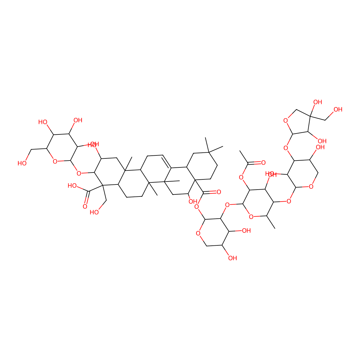 2''-O-acetyl-platyconic acid A molecular structure, CAS 1256935-30-4