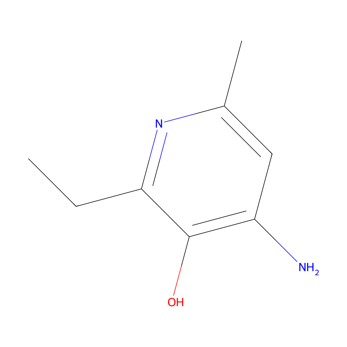 4-Amino-2-ethyl-6-methyl-3-pyridinol molecular structure, CAS 125695-92-3
