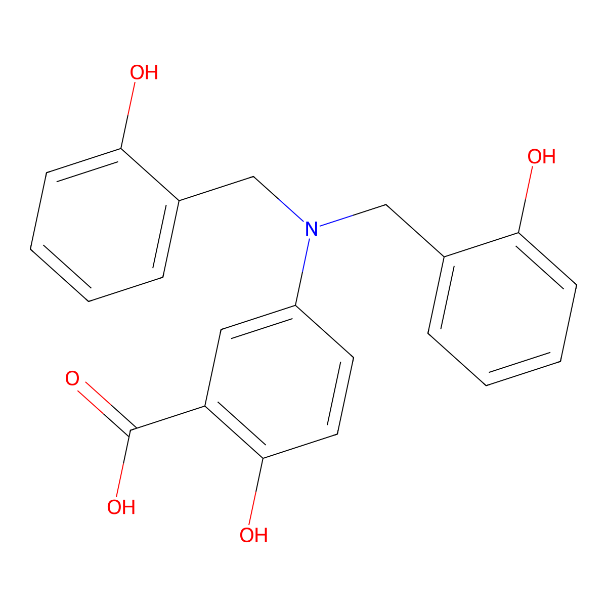 Lavendustin B molecular structure, CAS 125697-91-8