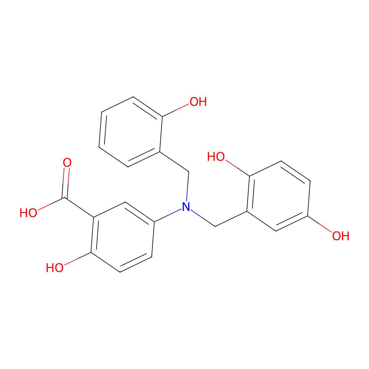 Lavendustin A molecular structure, CAS 125697-92-9