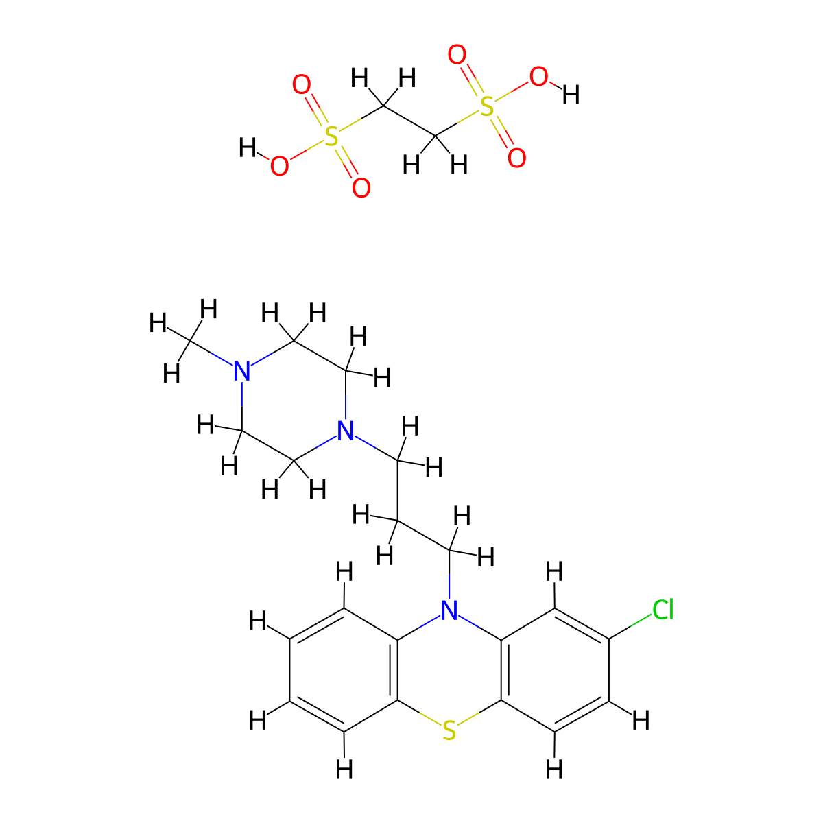Prochlorperazine Edisylate molecular structure, CAS 1257-78-9