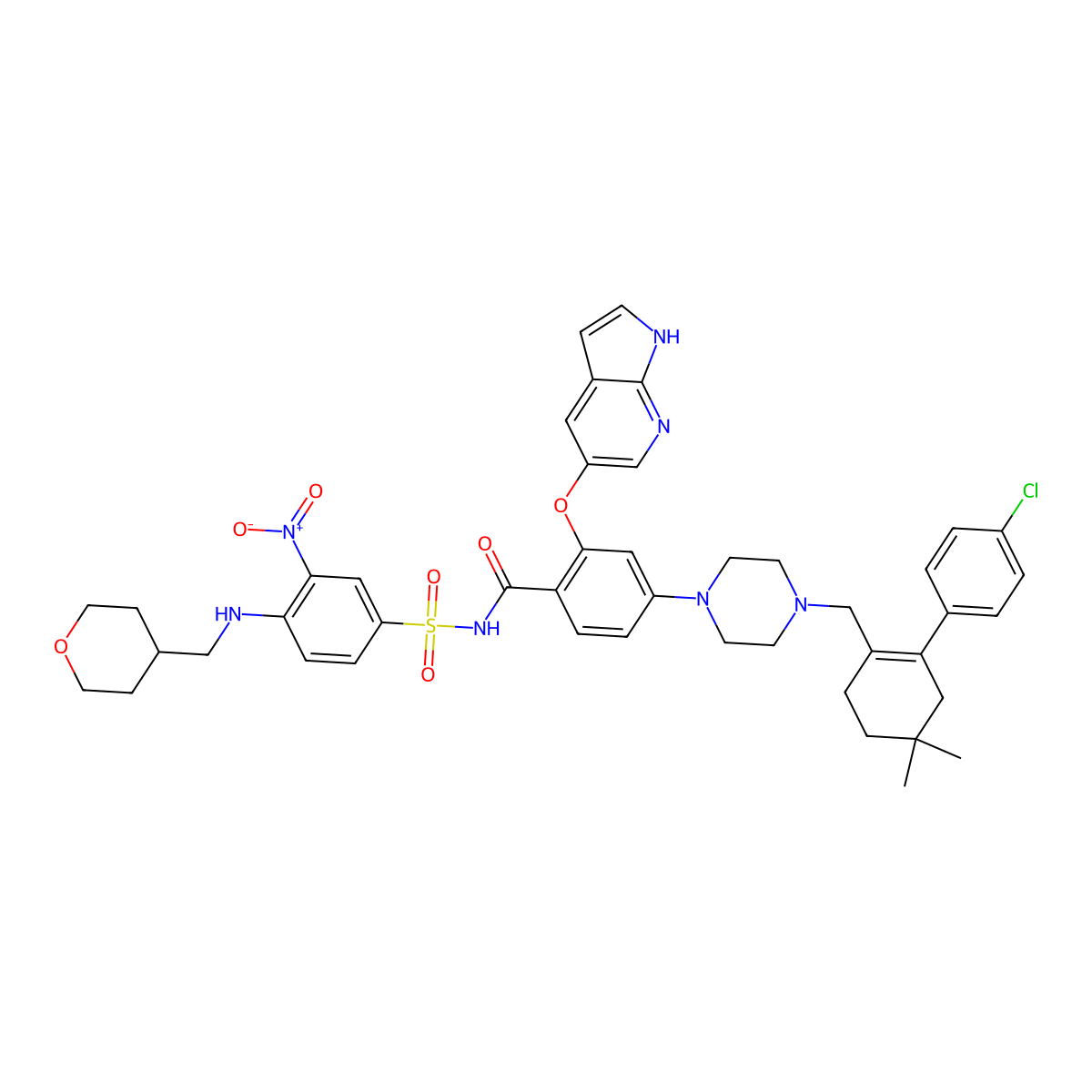 Venetoclax molecular structure, CAS 1257044-40-8