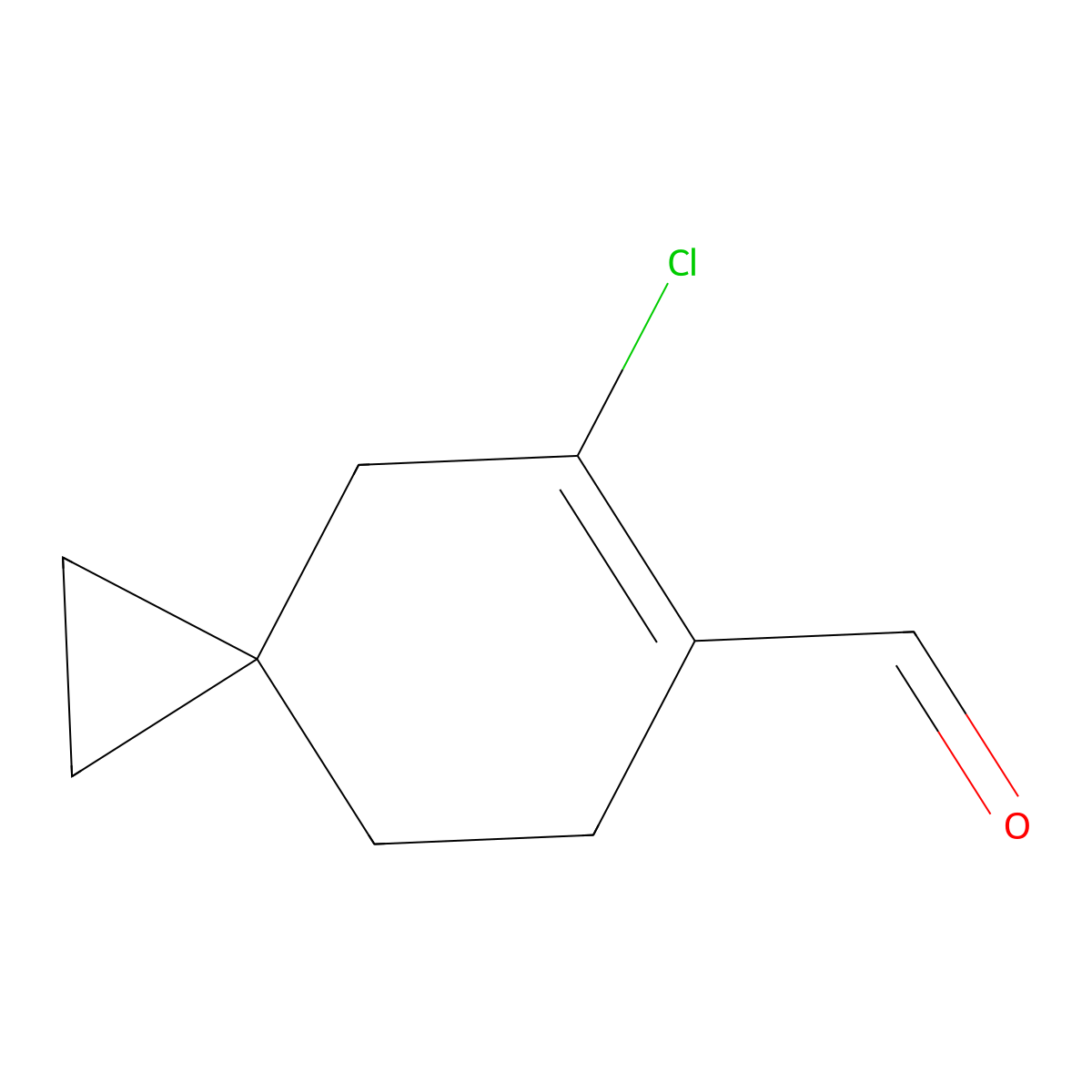 5-Chlorospiro[2.5]oct-5-ene-6-carbaldehyde molecular structure, CAS 1257050-19-3