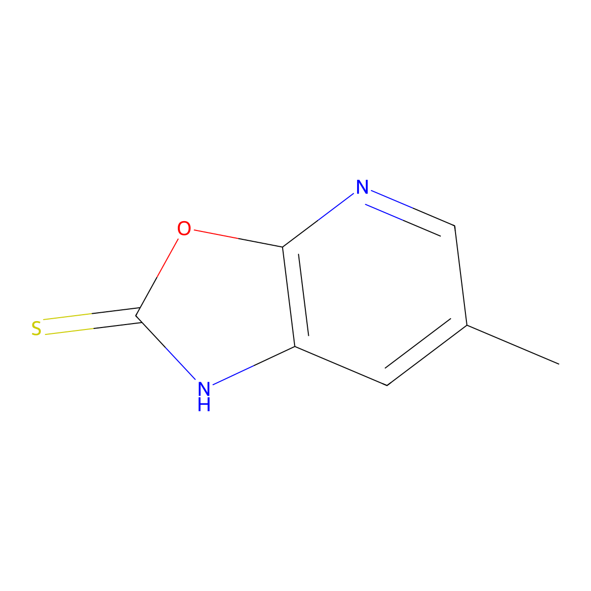 6-Methyloxazolo[5,4-b]pyridine-2-thiol molecular structure, CAS 1257069-30-9