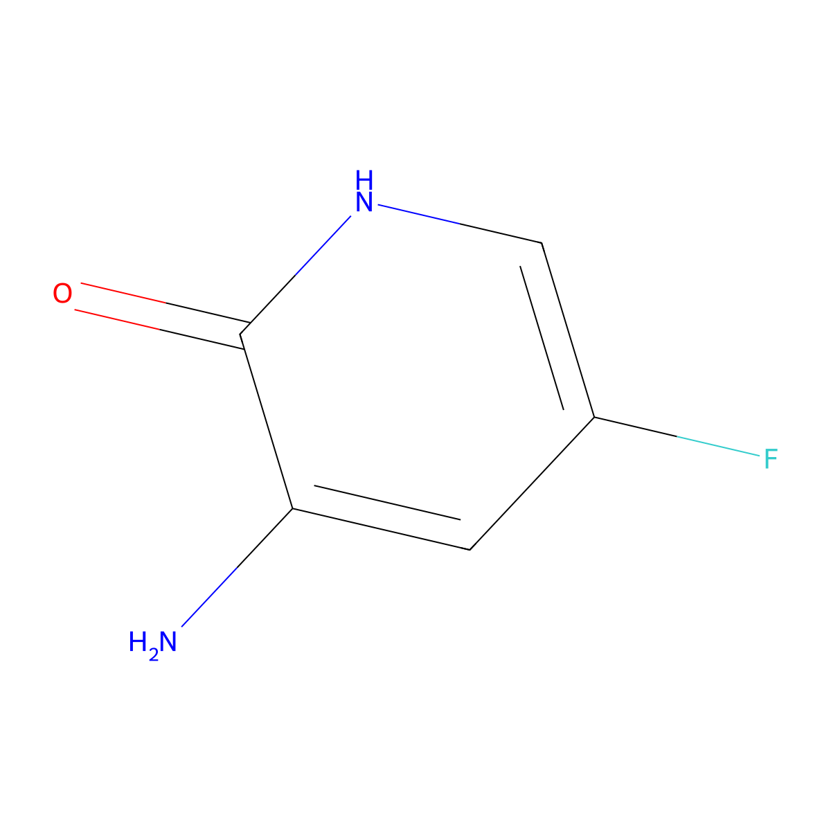 3-Amino-5-fluoropyridin-2-ol molecular structure, CAS 1257069-38-7