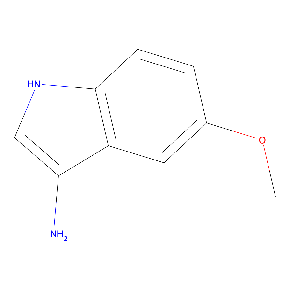 5-methoxy-1H-indol-3-amine molecular structure, CAS 1257075-78-7