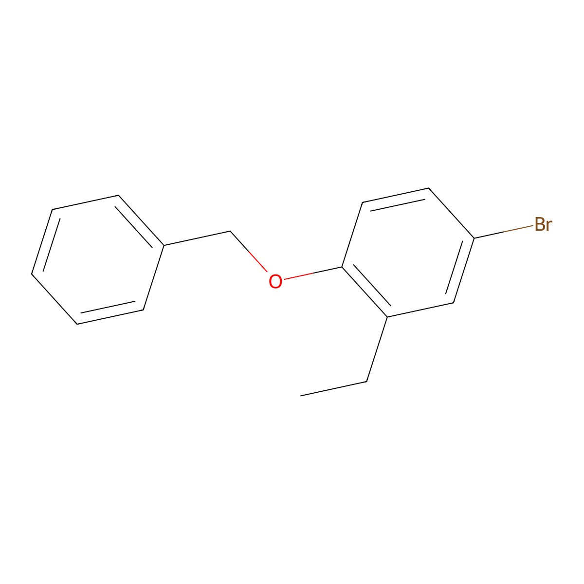 1-(Benzyloxy)-4-bromo-2-ethylbenzene molecular structure, CAS 1257078-55-9