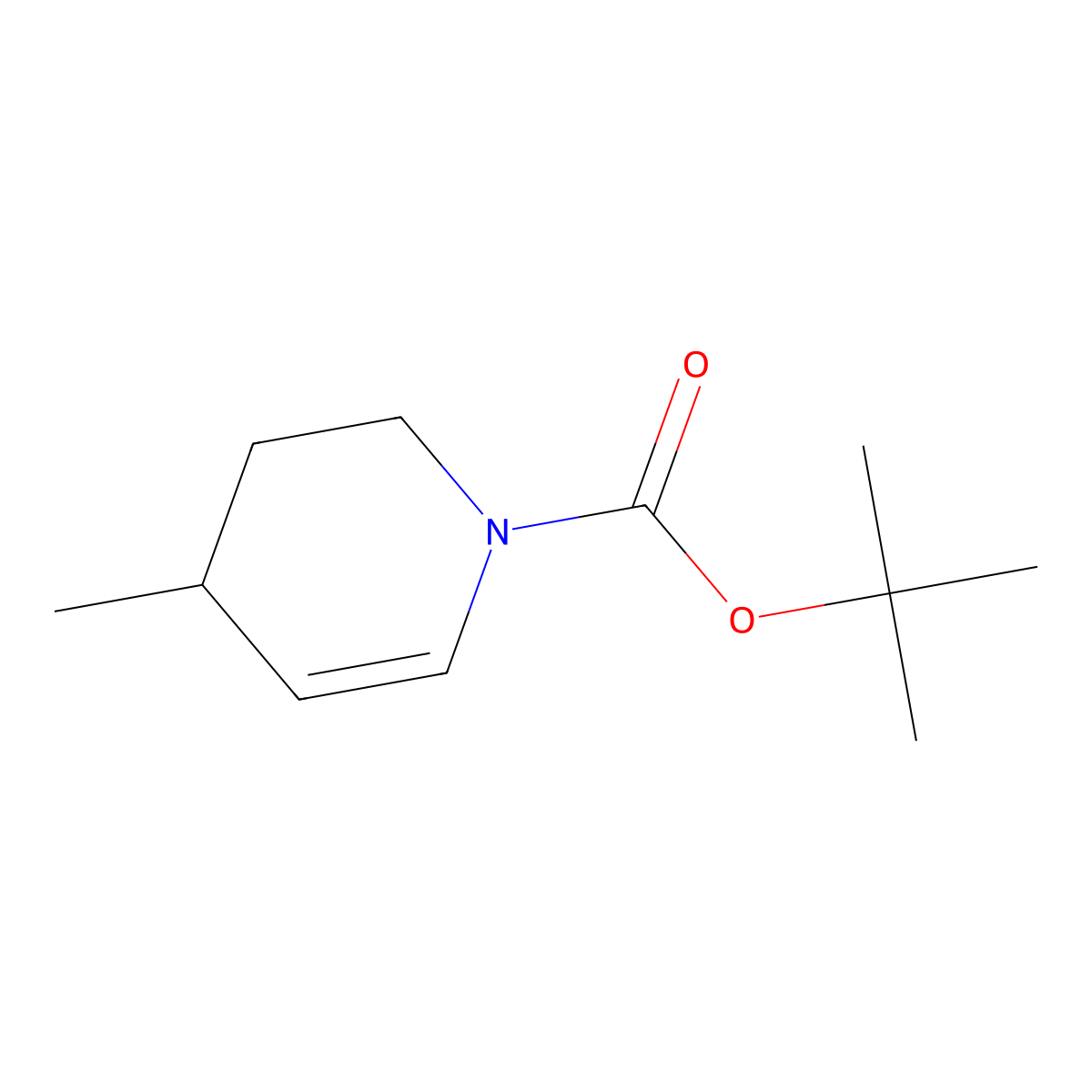 1-Boc-4-methyl-1,2,3,4-tetrahydro-pyridine molecular structure, CAS 1257080-97-9