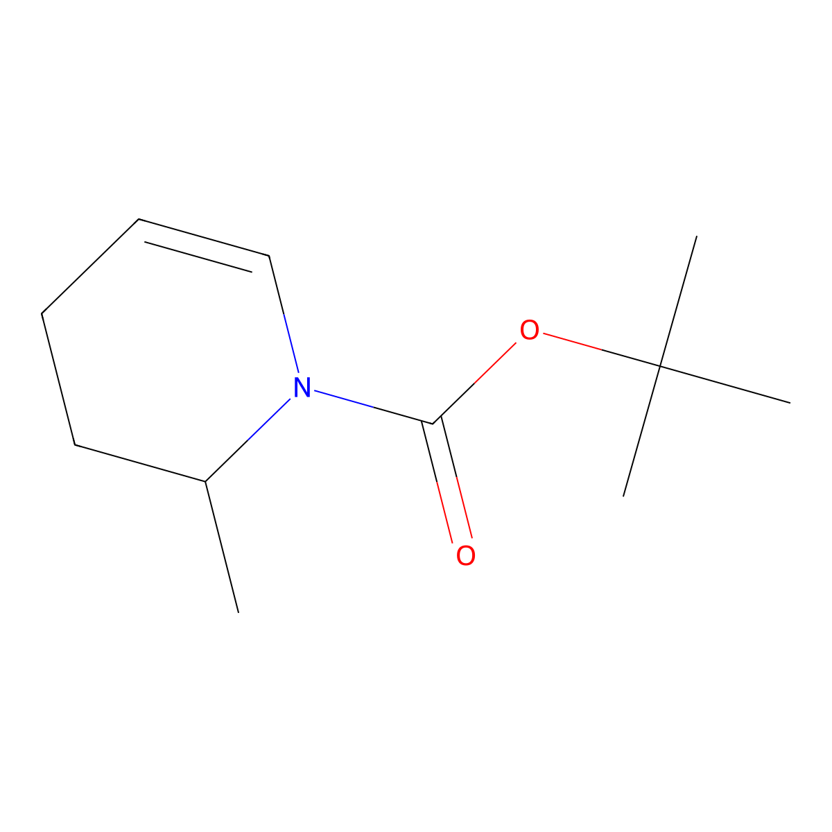 1-Boc-2-methyl-1,2,3,4-tetrahydro-pyridine molecular structure, CAS 1257080-98-0
