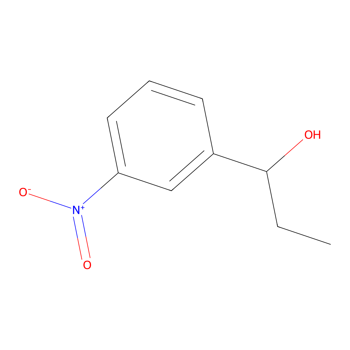1-(3-Nitrophenyl)propan-1-ol molecular structure, CAS 125712-82-5
