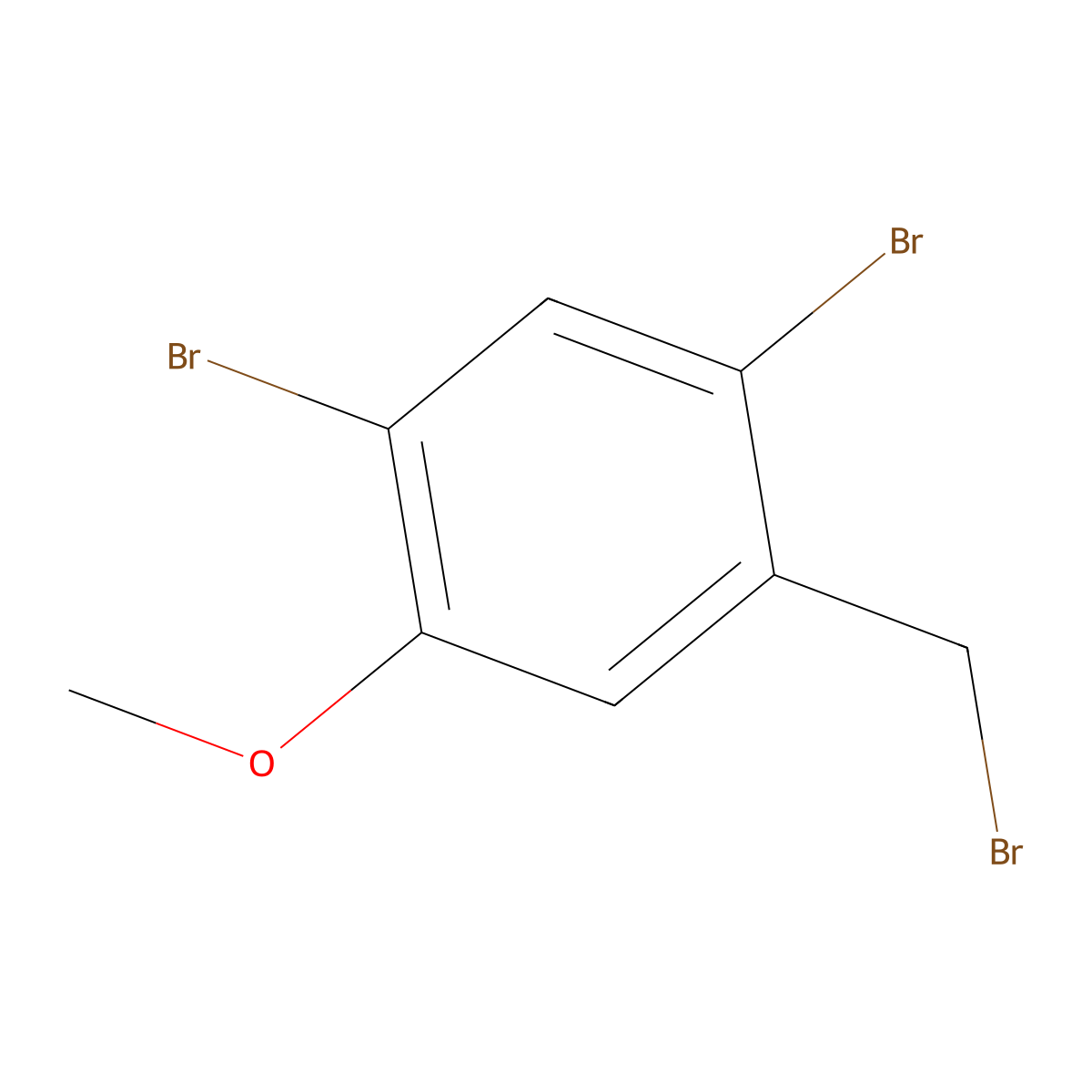 1,5-Dibromo-2-(bromomethyl)-4-methoxybenzene molecular structure, CAS 125714-92-3