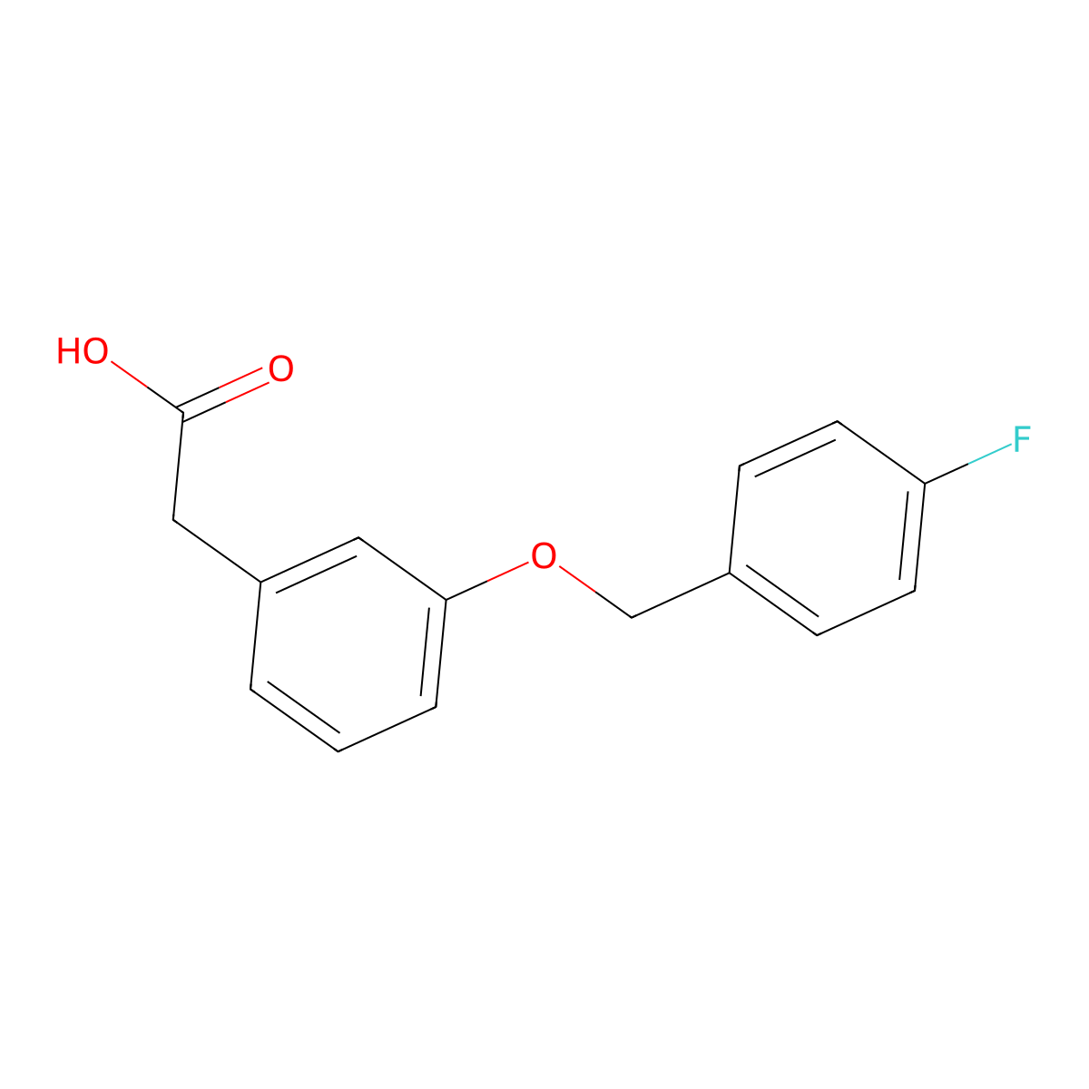 3-(4-Fluorobenzyloxy)phenylacetic acid molecular structure, CAS 125721-49-5
