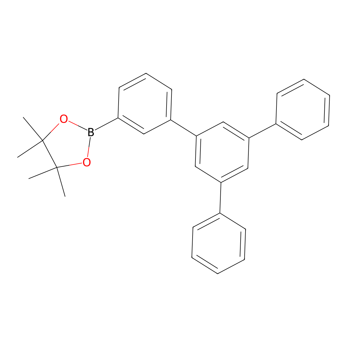 4,4,5,5-Tetramethyl-2-(5'-phenyl-[1,1':3',1''-terphenyl]-3-yl)-1,3,2-dioxaborolane molecular structure, CAS 1257248-43-3