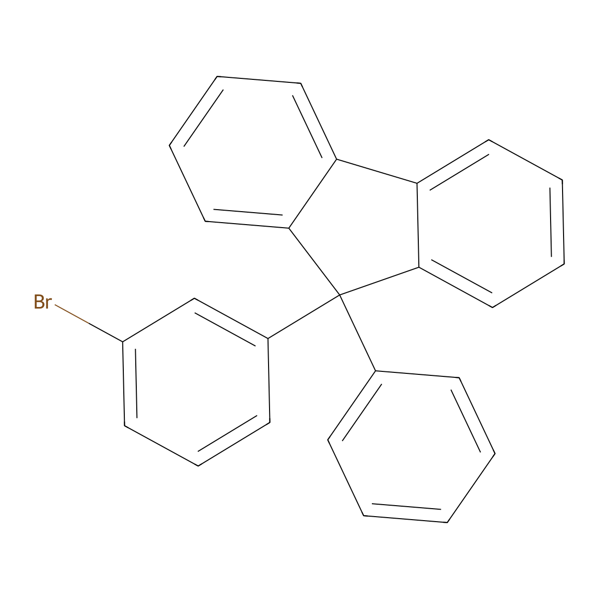 9-(3-Bromophenyl)-9-phenylfluorene molecular structure, CAS 1257251-75-4