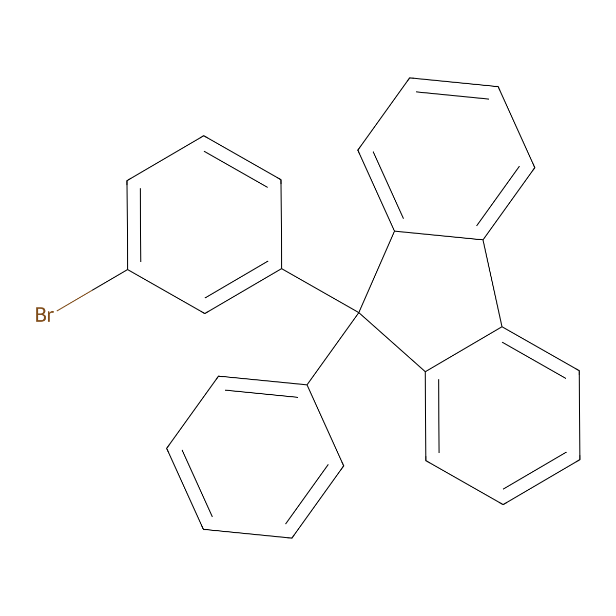 9-(3-Bromophenyl)-9-phenylfluorene molecular structure, CAS 1257251-75-4
