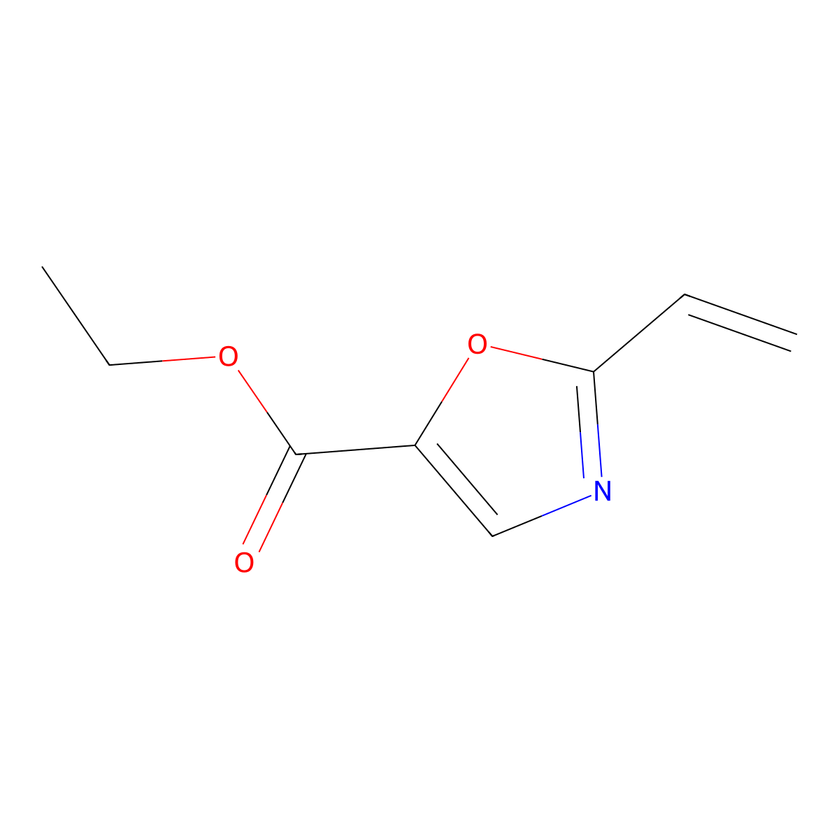 Ethyl 2-vinyloxazole-5-carboxylate molecular structure, CAS 1257266-93-5