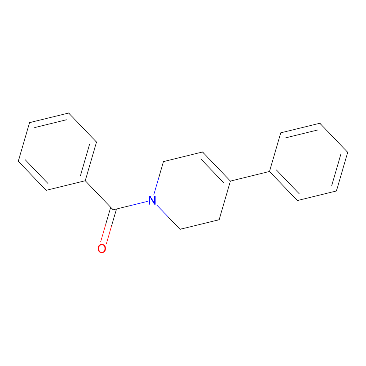 1-Benzoyl-4-phenyl-1,2,3,6-tetrahydropyridine molecular structure, CAS 1257268-45-3