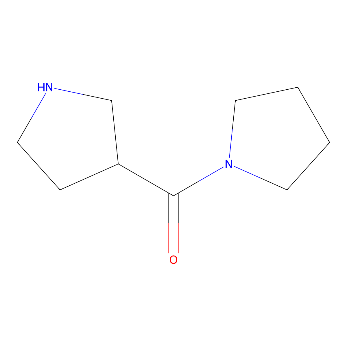 (3S)-3-(pyrrolidine-1-carbonyl)pyrrolidine molecular structure, CAS 1257293-95-0