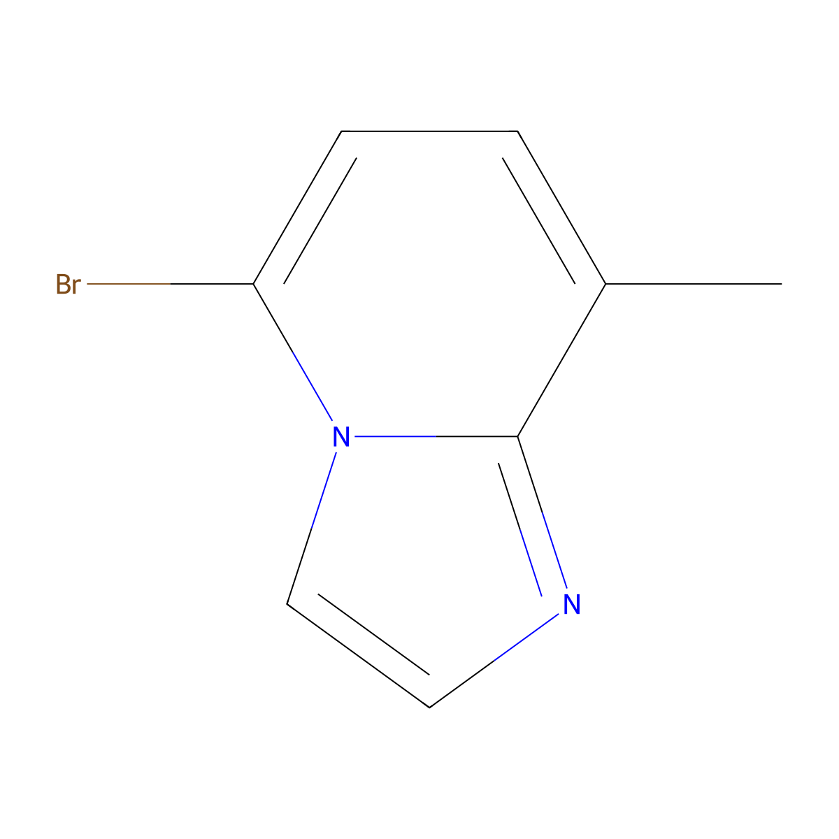 5-Bromo-8-methylimidazo[1,2-a]pyridine molecular structure, CAS 1257294-47-5