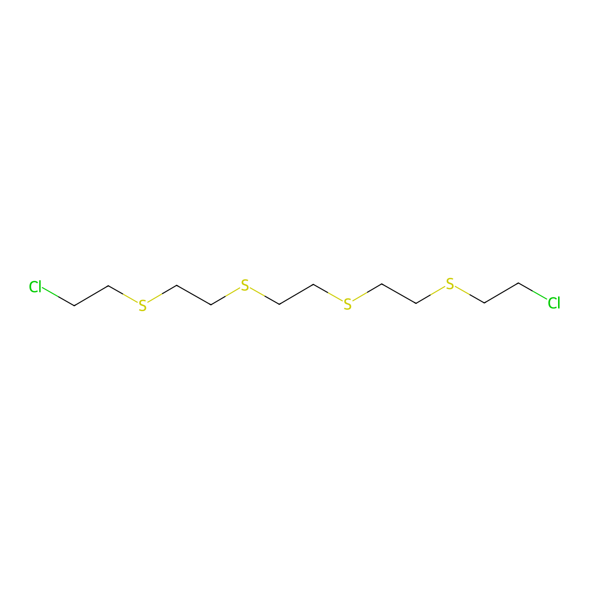 1,14-Dichloro-3,6,9,12-tetrathiatetradecane molecular structure, CAS 125730-52-1
